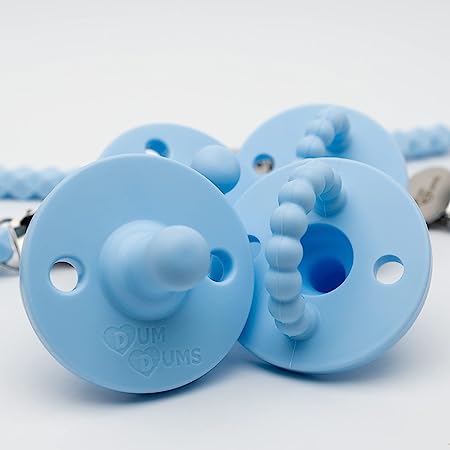 Dum Dums Baby Blue 2 In One Soother + Teether 