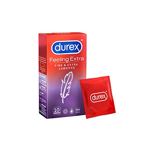 Durex Feeling Extra Fine Extra Lubricated Condoms 10 pack