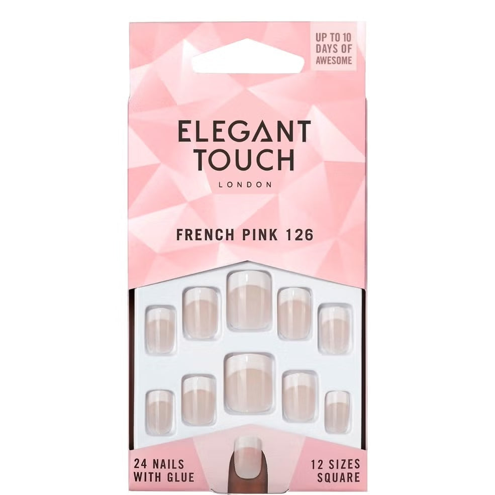 Elegant Touch French Pink Nails - 126