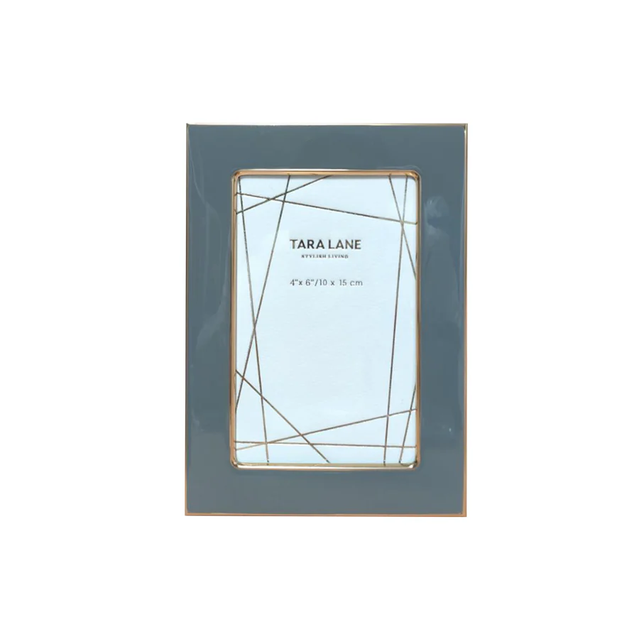 Ella Photo Frame Grey/Gold 4 x 6