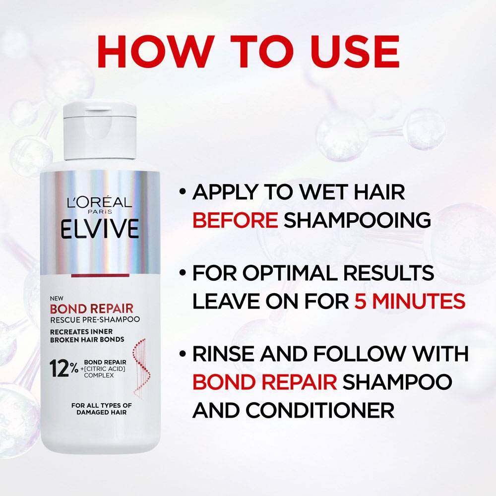 Elvive Bond Repair Rescue Pre Shampoo How To Use