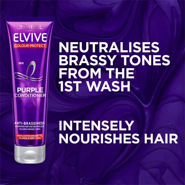 Elvive Purple Conditioner Anti Brassiness Colour Protect