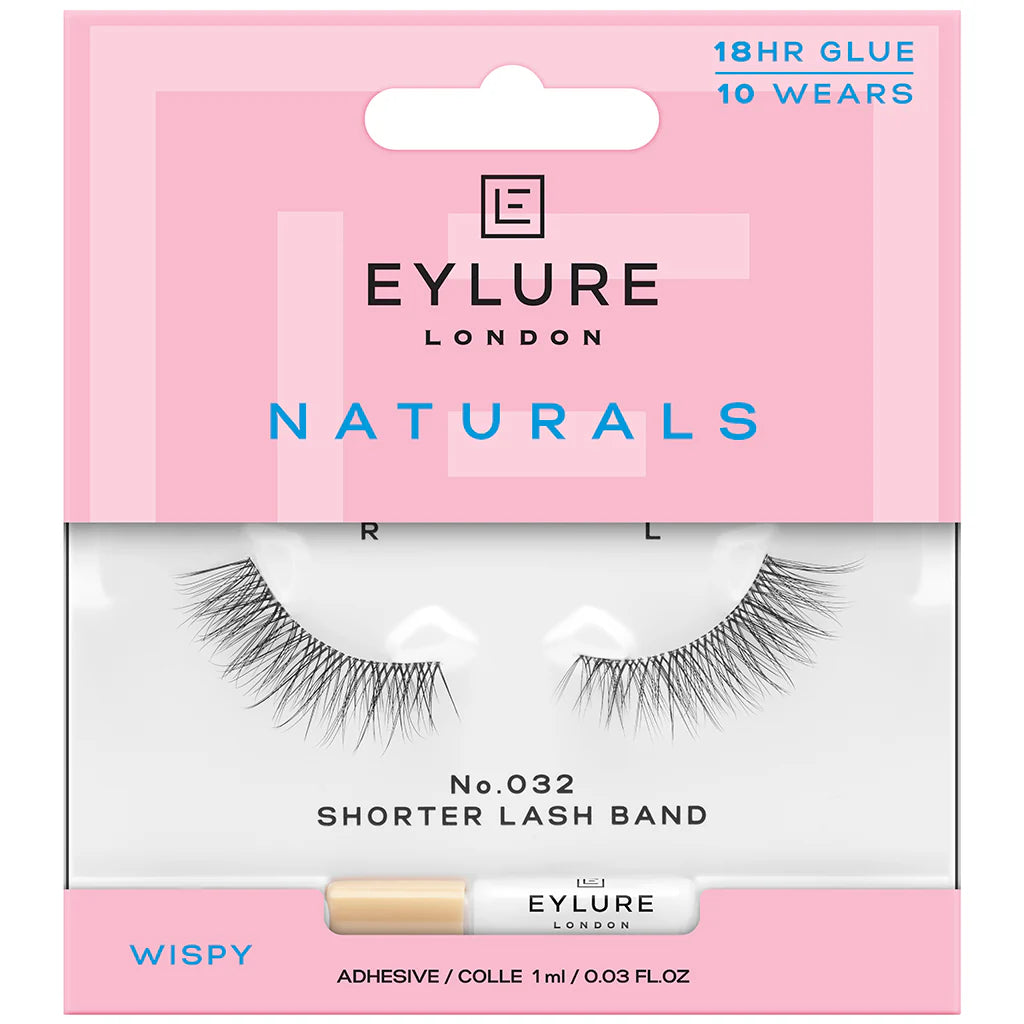 Eylure London Naturals Wispy No.32 short band lashes box
