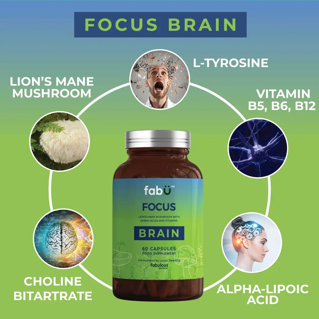 Fabu Focus Brain Food Supplement Capsules