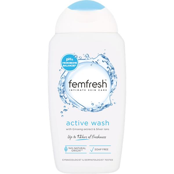 Femfresh Active Wash With Ginseng & Silver Ions - 250ml