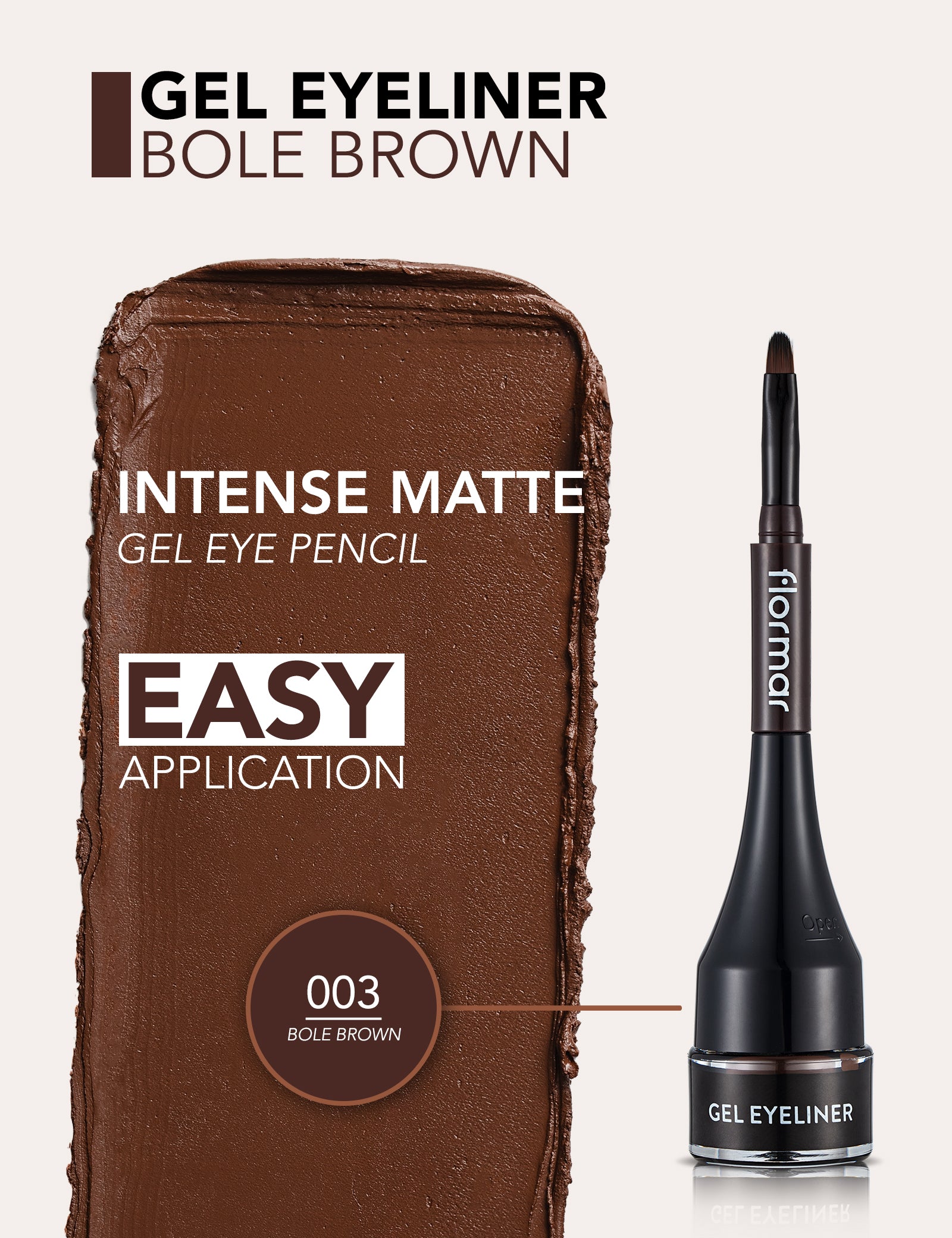 Flormar Gel Eyeliner Pot In Colour 003 Bole Brown