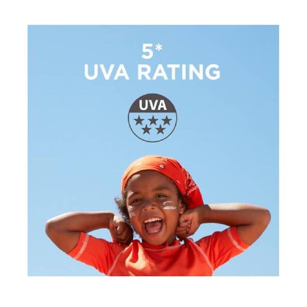 5-star UVA protection sun cream for children’s sensitive skin
