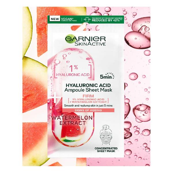 Garnier Skinactive Hyaluronic Acid Ampoule Sheet Mask - Watermelon