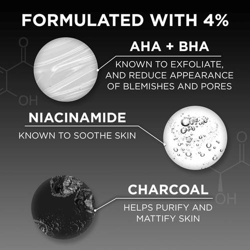 Garnier Skinactive Aha + Bha Charcoal Anti Blemish Serum Ingredients 