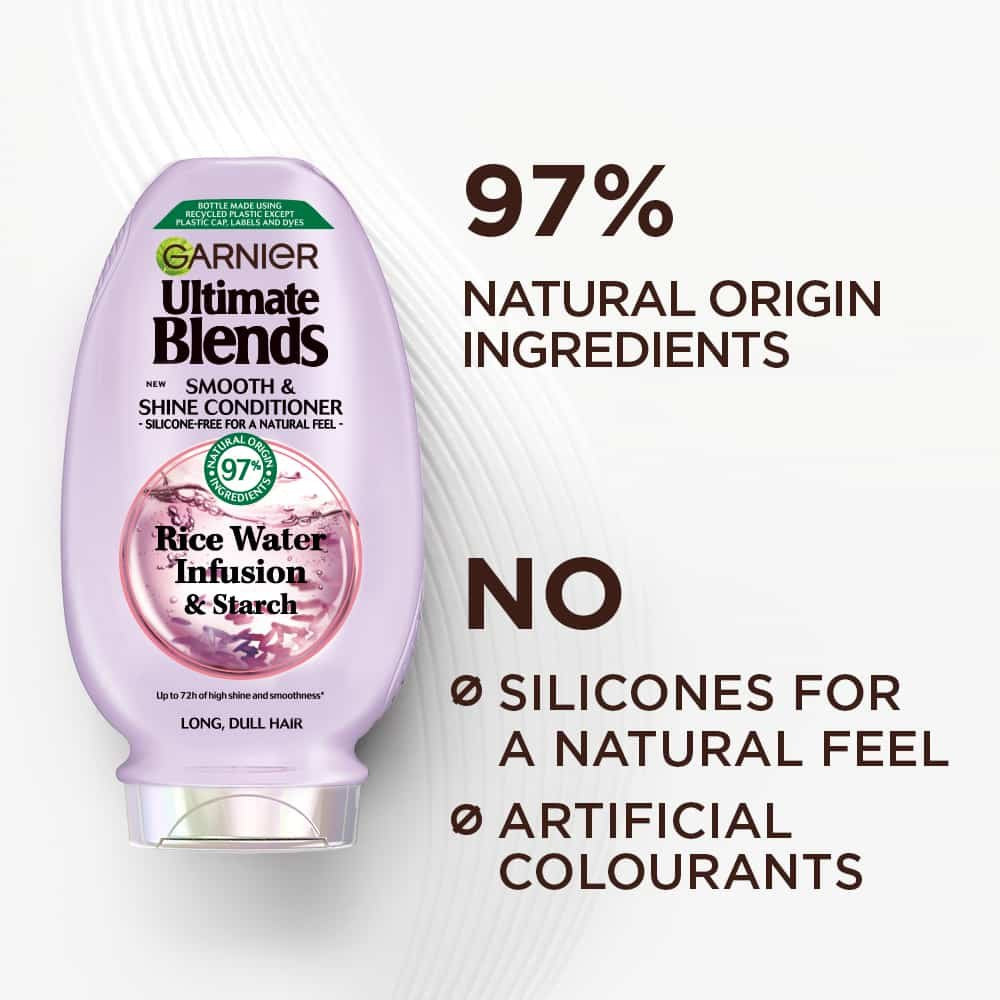 Garnier Ultimate Blends Rice Water Smooth & Shine Conditioner Benefits