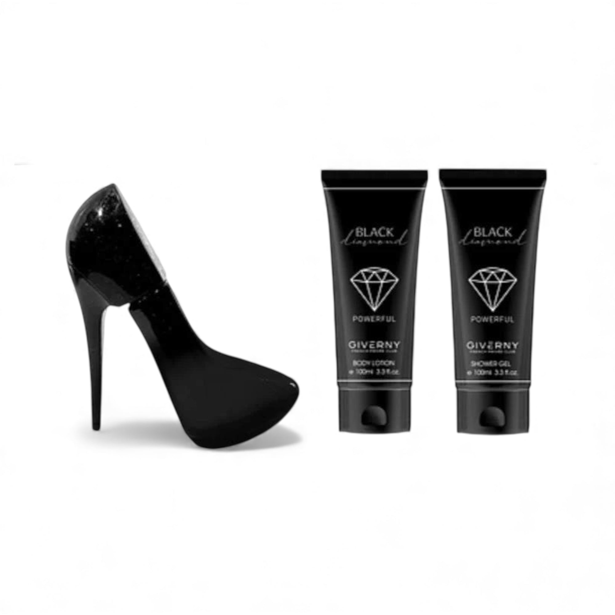 Giverny Black Diamond shower gel 100ml and gift box set Ireland