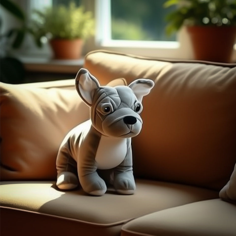 Children’s Frenchie soft toy 30cm from Gosh ready to gift