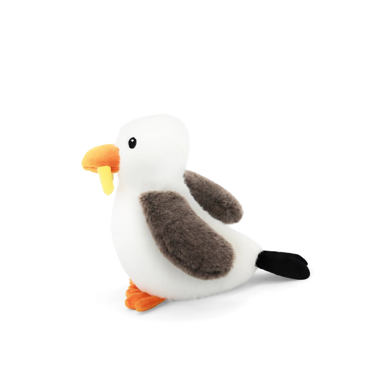 Gosh Seagull softie toy side view grey and white plush bird Children’s toy