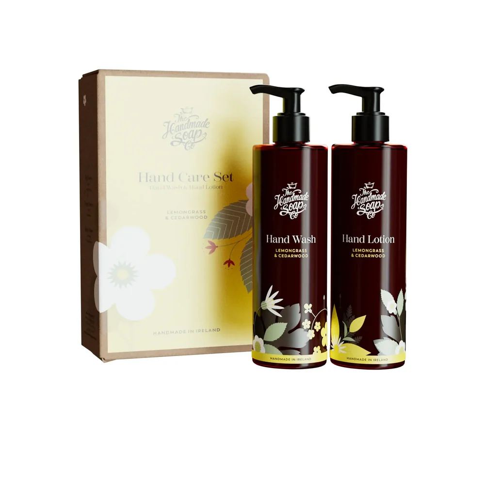 The Handmade Soap Co. Lemongrass & Cedarwood Hand Wash and Lotion Gift Set