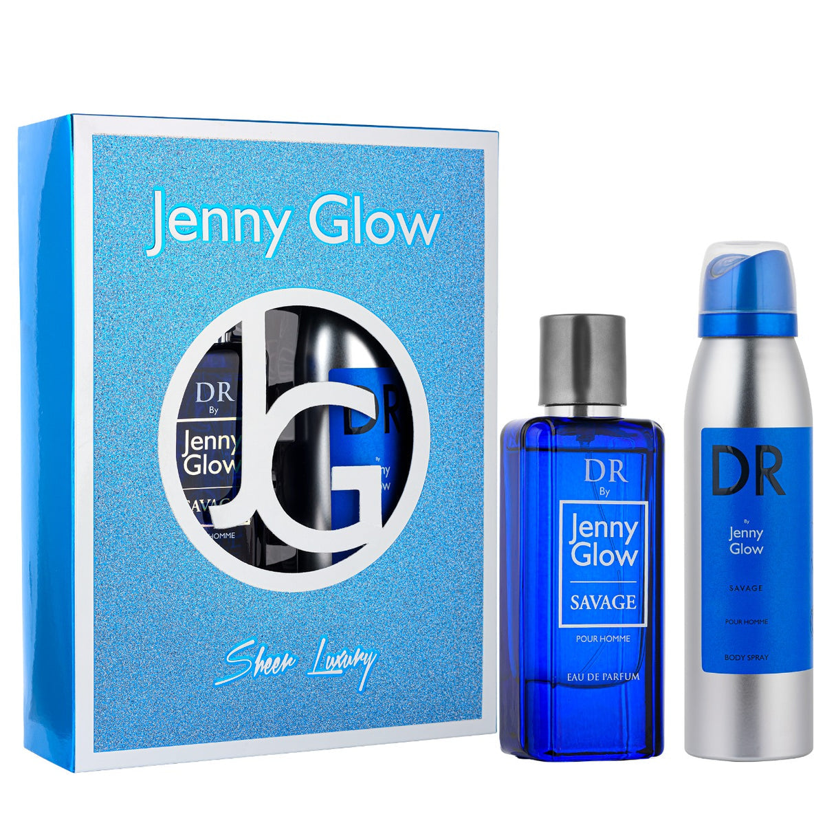 Jenny Glow Perfume & Body Spray Gift Set For Men - Savage