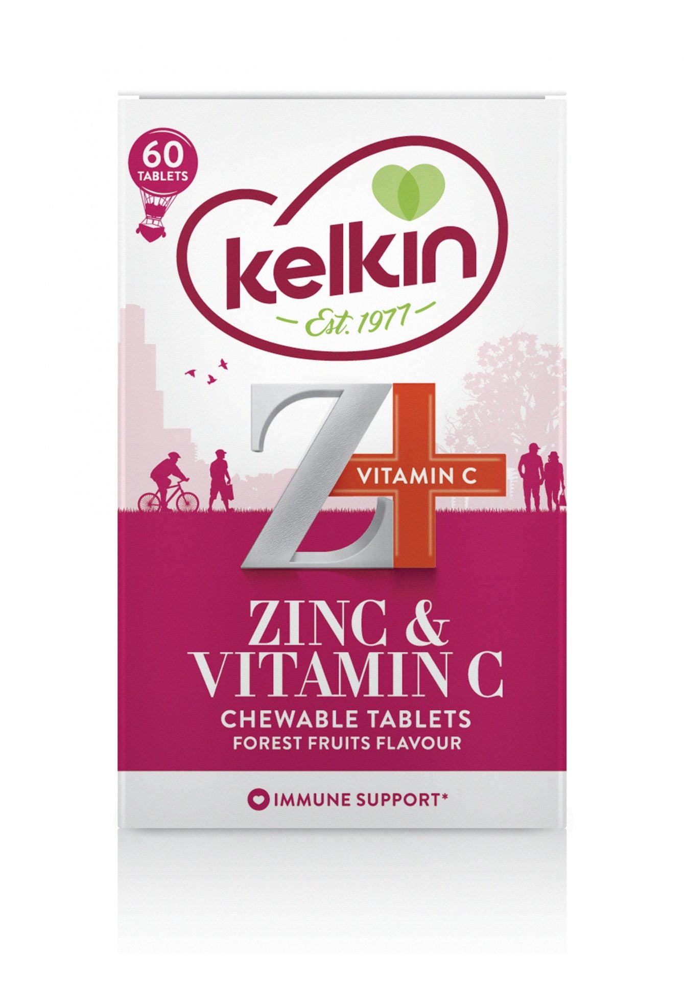 Kelkin Zinc & Vitamin C Chewable Tablets - 60s