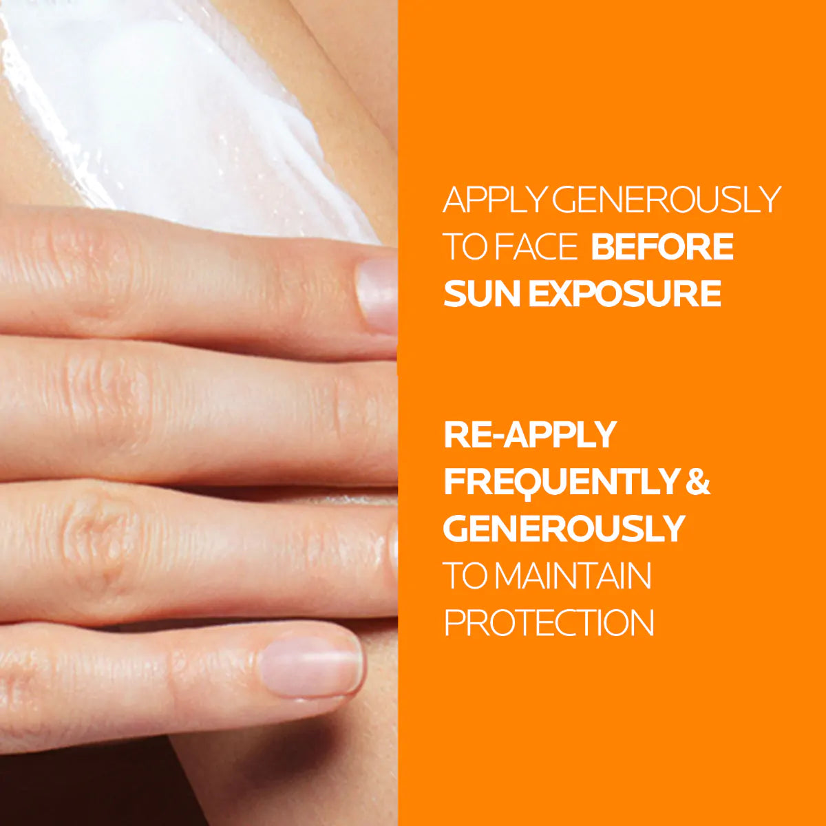 Apply La Roche-Posay Anthelios Tinted Cream generously before sun exposure