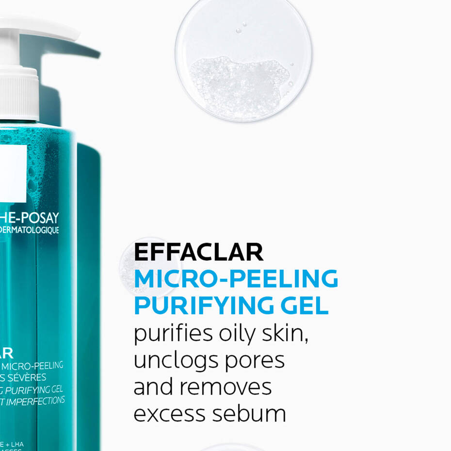 Effaclar micro-peeling cleanser for oily and blemish-prone skin