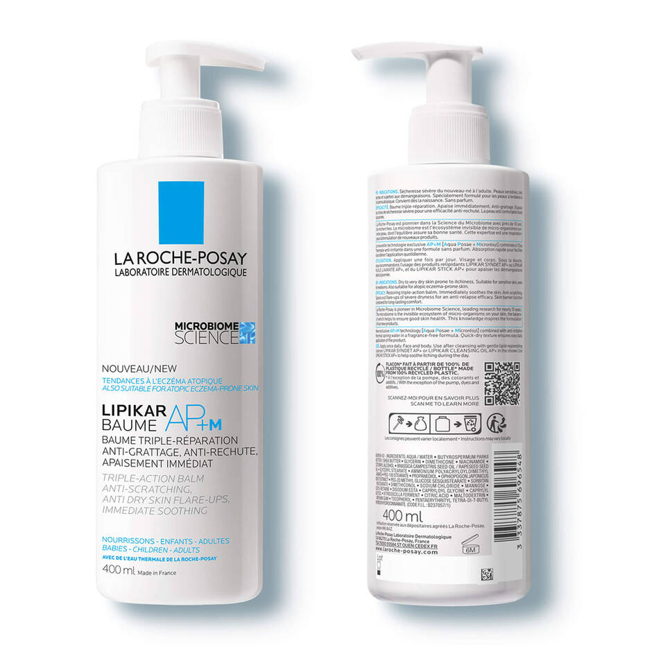 La Roche-Posay Lipikar Baume AP+M 400ml – body balm Ingredients 