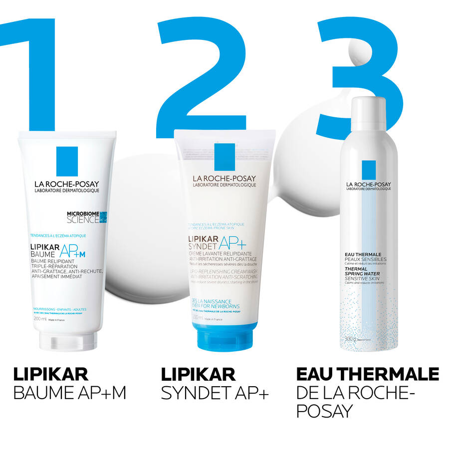 Family-safe La Roche-Posay Lipikar Syndet AP+ Skincare Routine