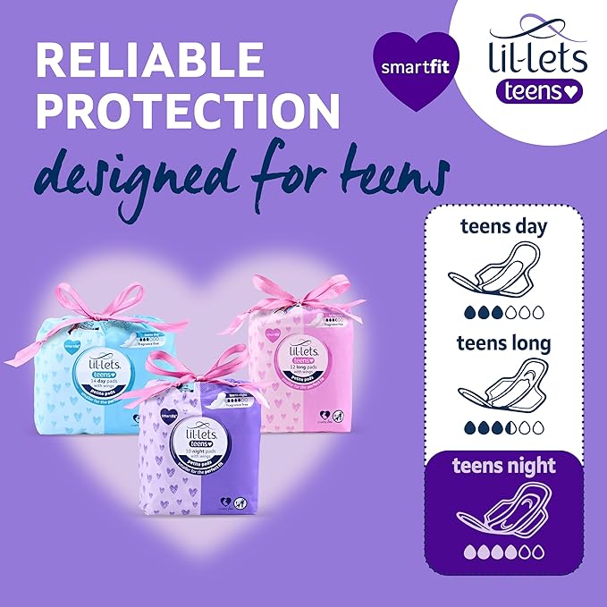 Lil-Lets teens overnight protection sanitary towels