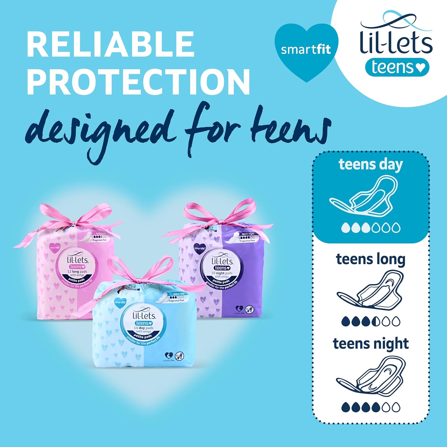 Lil-Lets feminine hygiene pads for younger girls