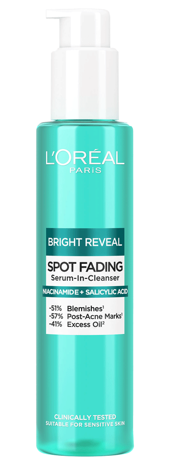 L'Oreal Bright Reveal Advanced Spot Fading Serum In Cleanser