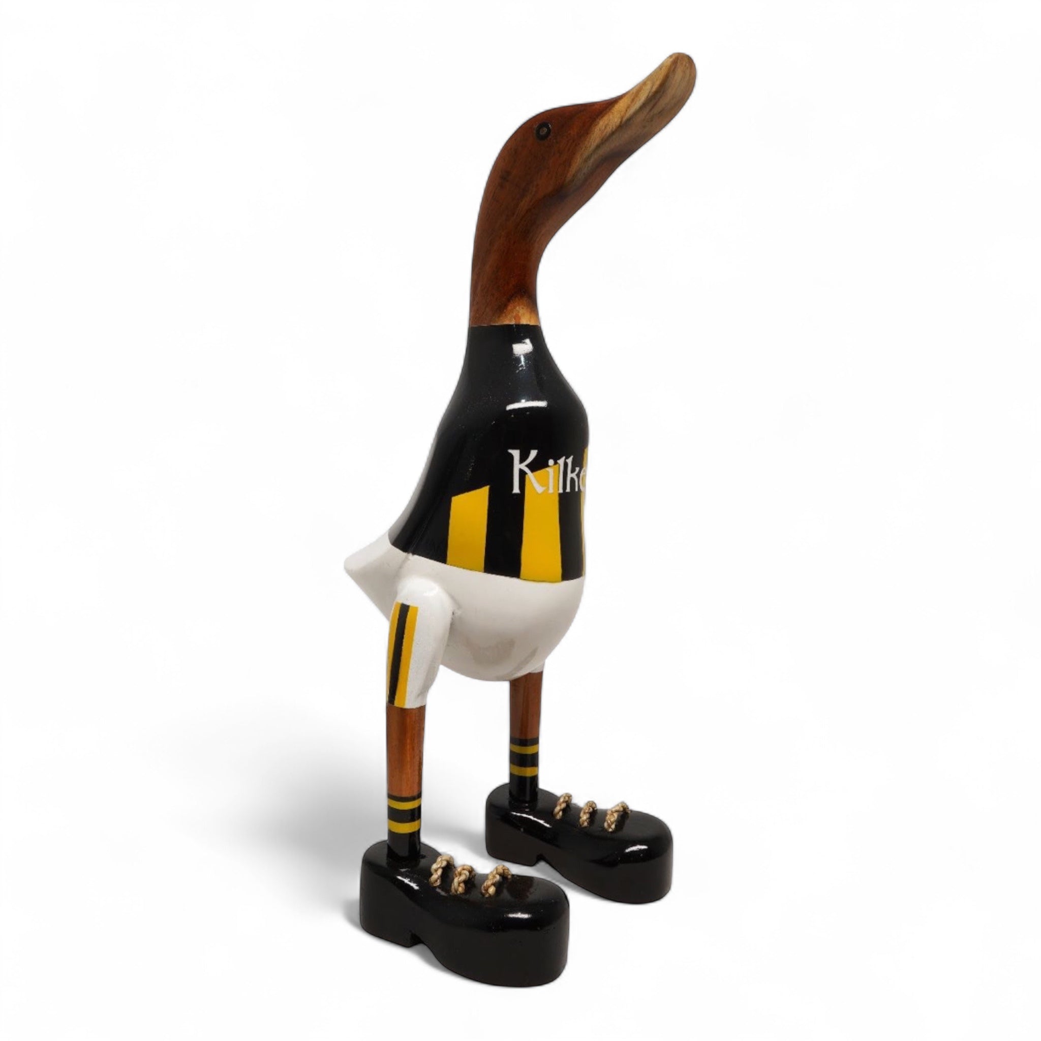 Eco-friendly County Kilkenny supporter duck with reclaimed wood