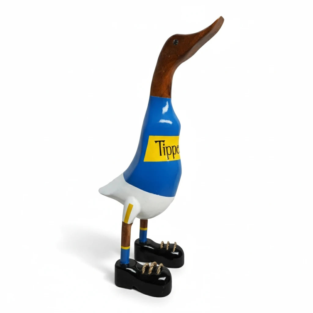 lucky ducks tipperary GAA supporter duck county quack hand-carved bamboo ornament