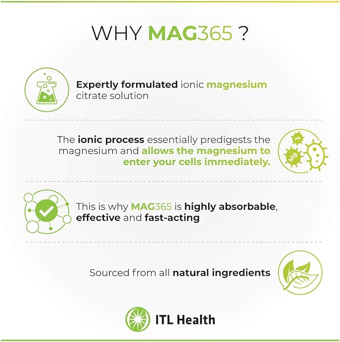 Magnesium Mag 365 Citrate Exotic Lemon Powder - 300g