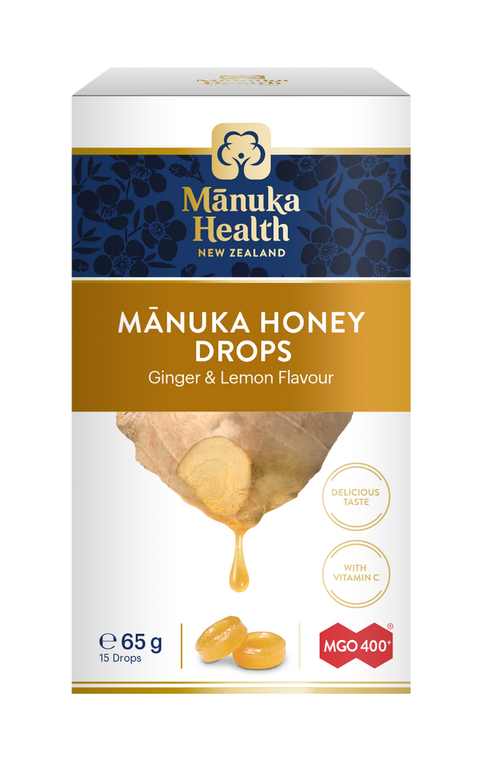 Manuka Ginger And Lemon Drops - 15 Tablets