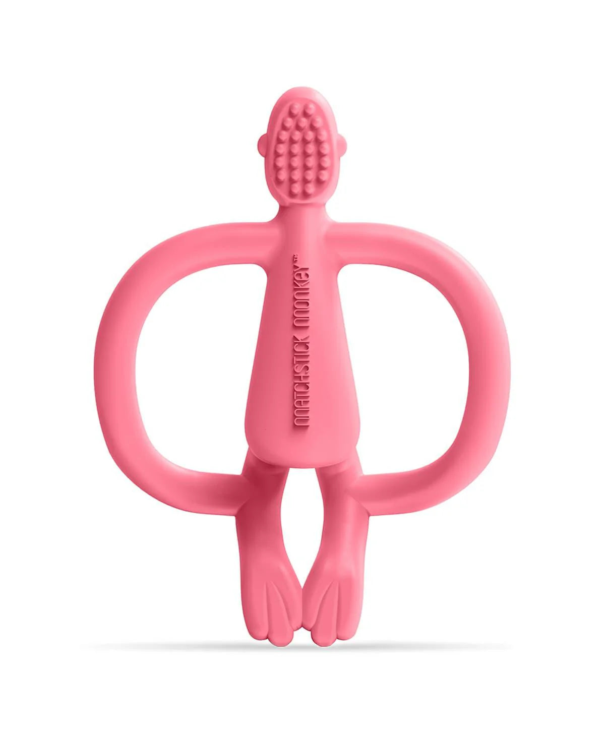 Matchstick Monkey teething toy pink colour From back 