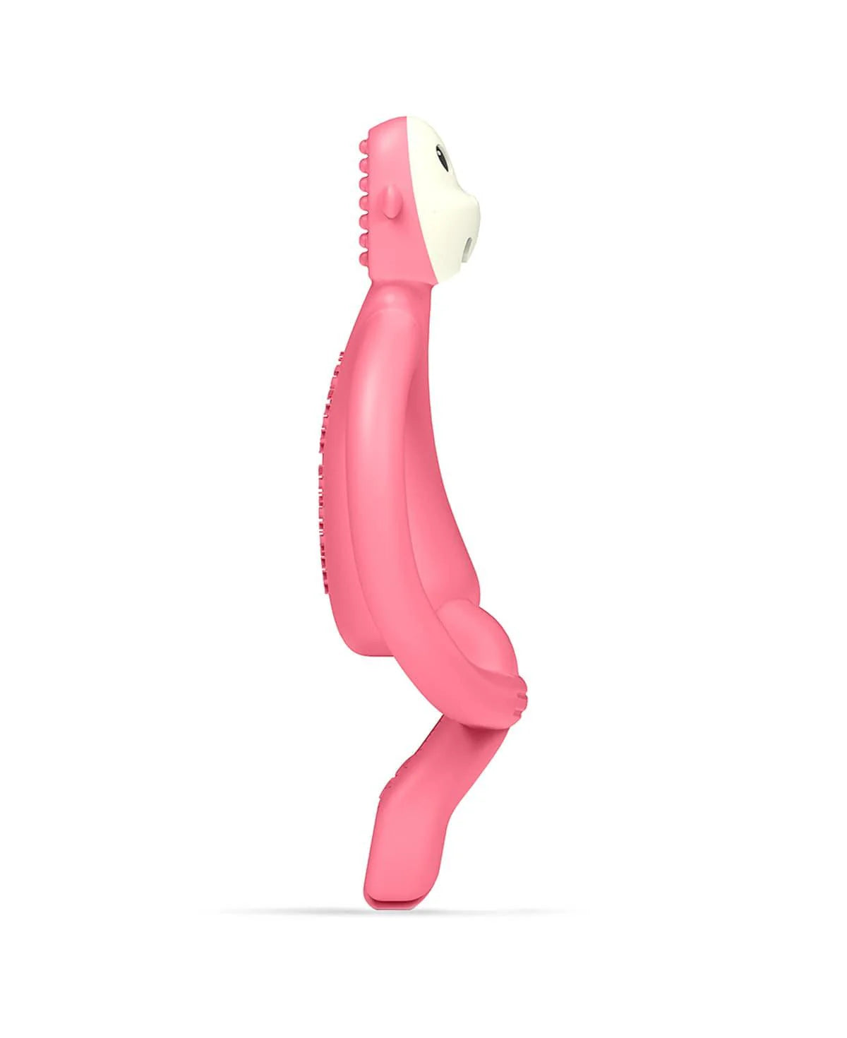 Matchstick Monkey teething toy pink colour From side 