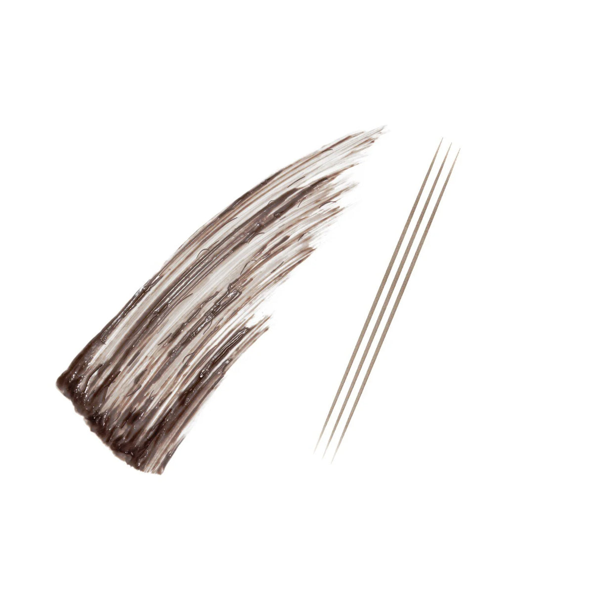 Maybelline Brow Inserts Deep Brown natural hair-like eyebrow stroke swatches