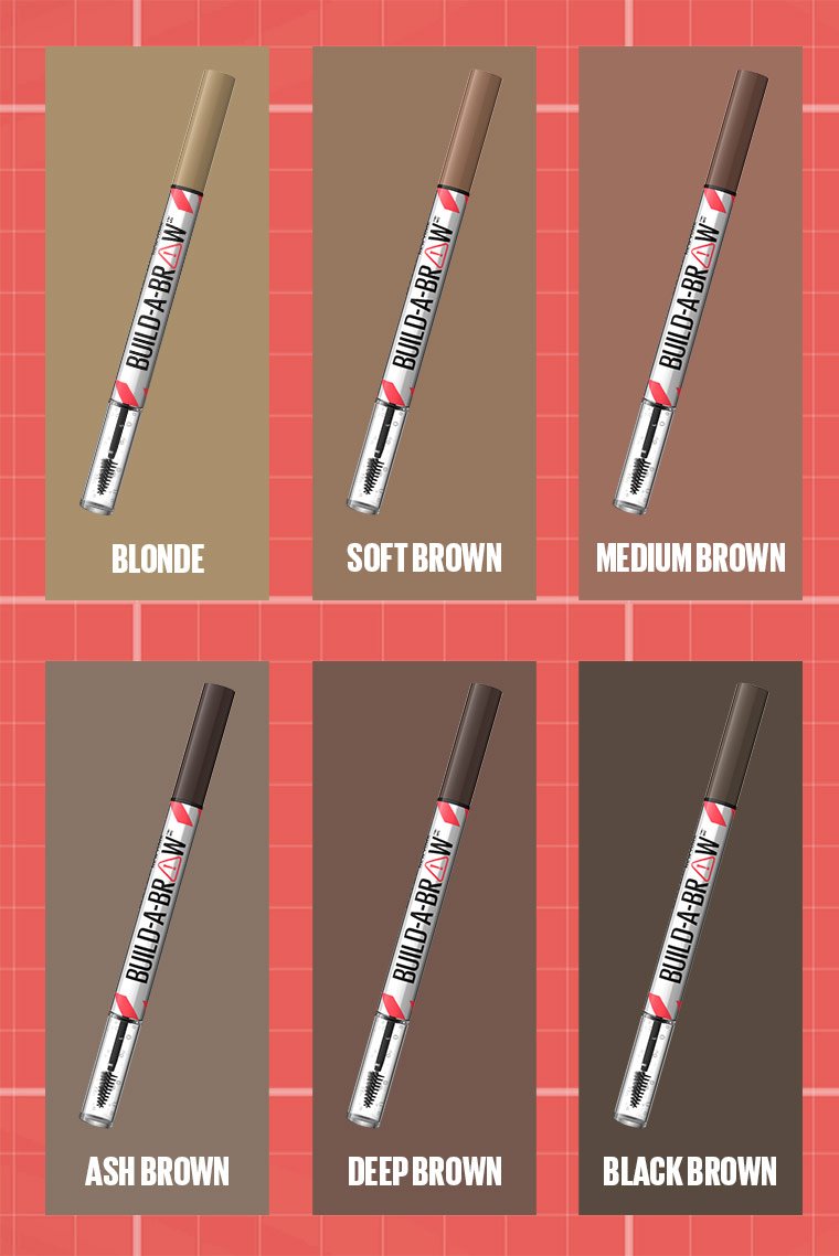 Maybelline Build A Brow Eyebrow Pen Colours