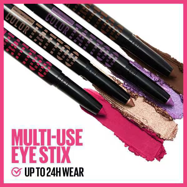 Maybelline Colour Tattoo Eye Stix multi use shadow stick 24hr wear 