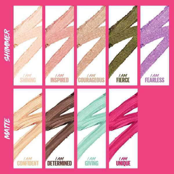 Maybelline Colour Tattoo Eye Stix Colour swatches 