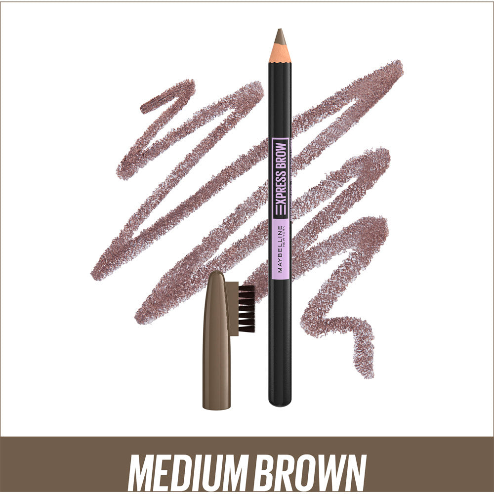 Maybelline Express Brow Shaping Pencil - 04 Medium Brown With Brush