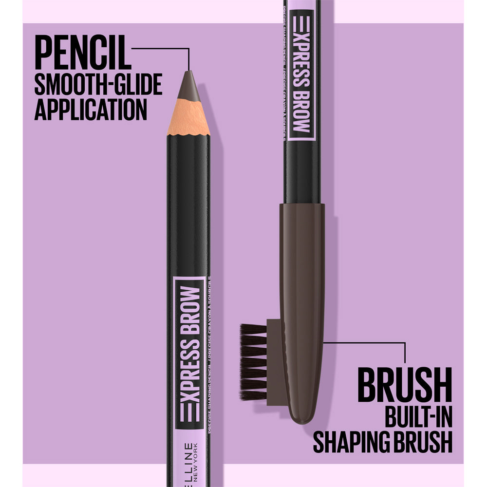 Maybelline Express Brow Shaping Pencil - 04 Medium Brown Brush Applicator