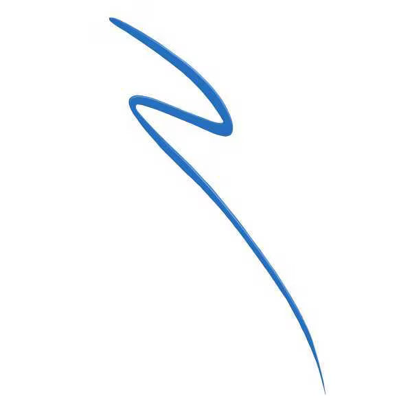 Maybelline HyperPrecise Cobalt blue precision felt tip close up swatch 