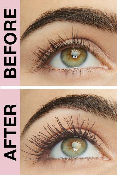 Maybelline Lash Sensational Sky High Mascara - True Brown Before & After