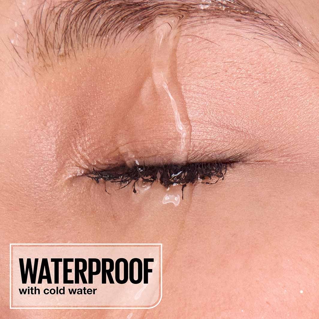 Maybelline Lash Sensational Sky Tubes cold-waterproof mascara demonstration