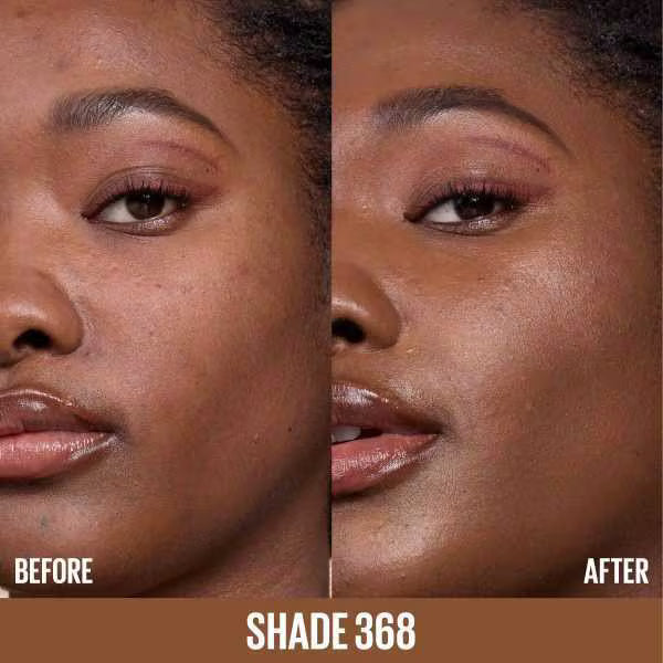 Maybelline foundation 368 before and after coverage
