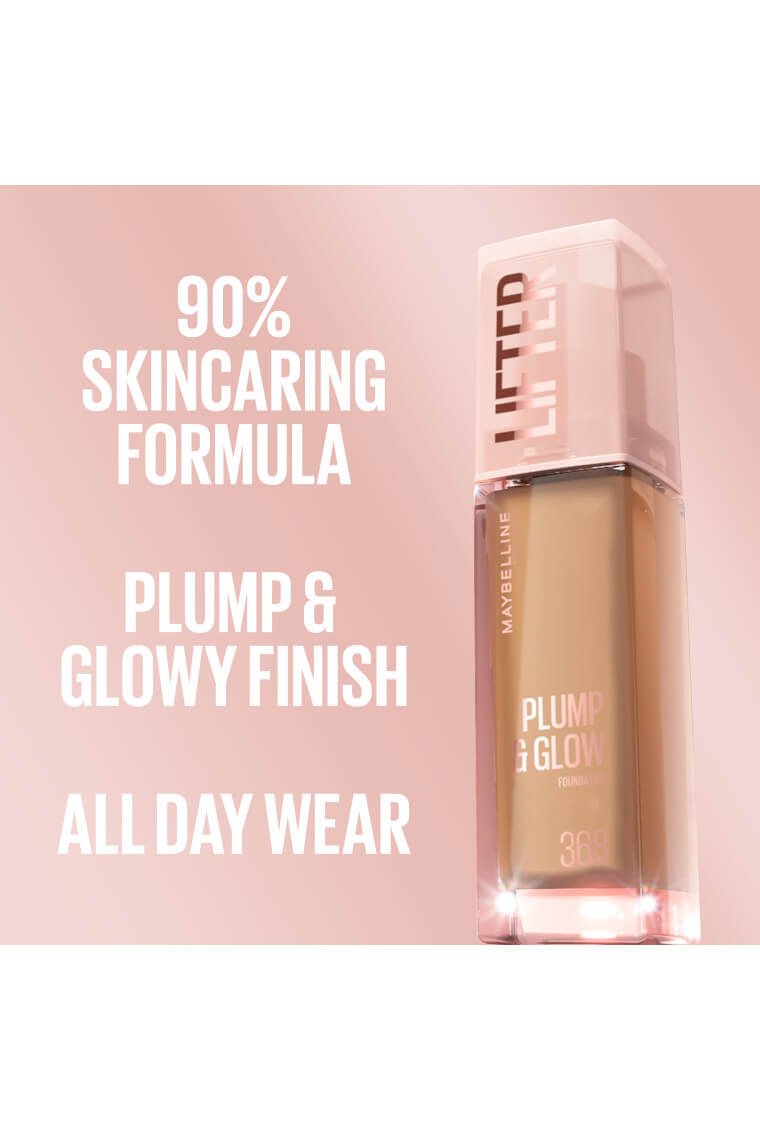Maybelline lifter plump skincare foundation with radiant natural finish