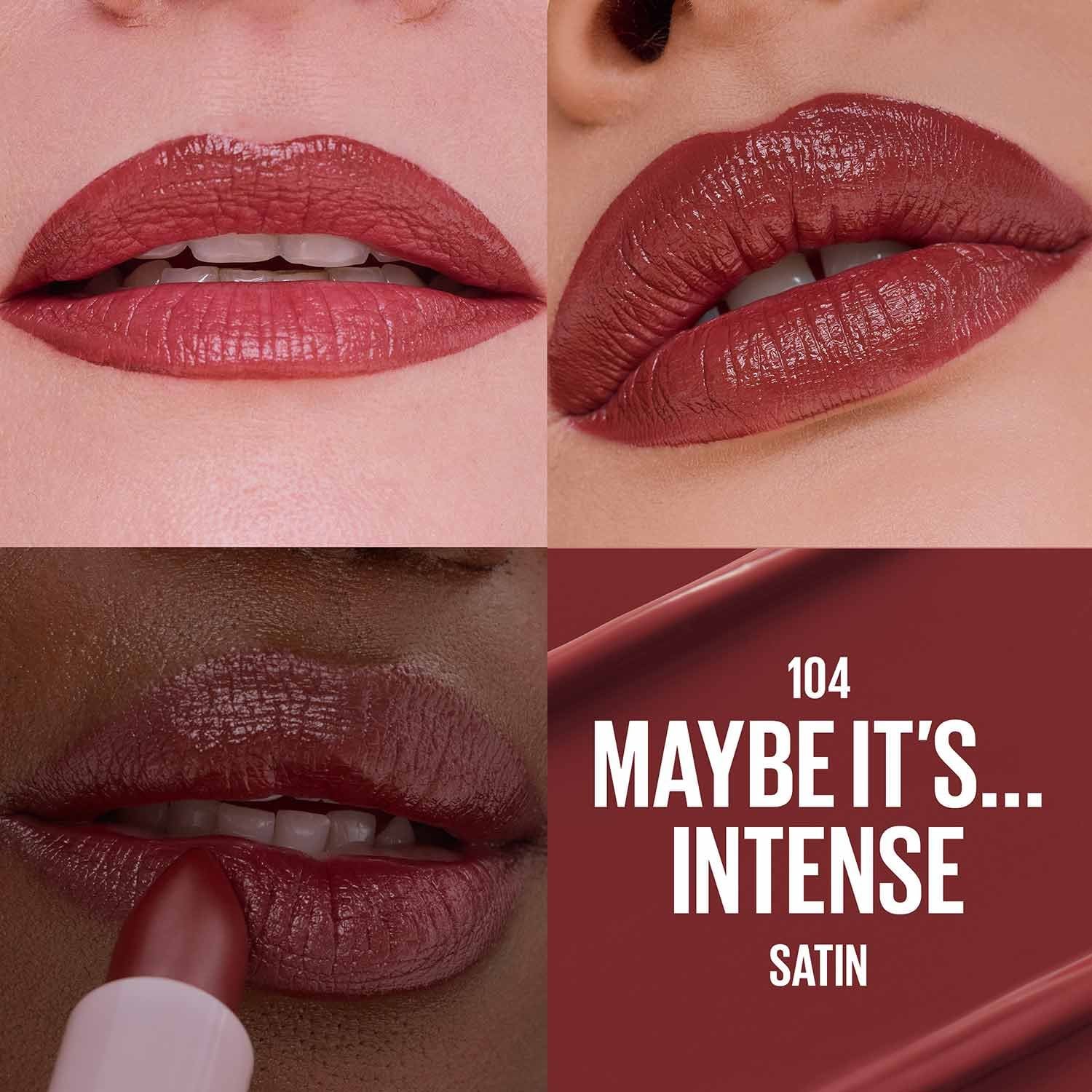 Maybelline Maybe It’s Serum hyaluronic acid lipstick shade 104