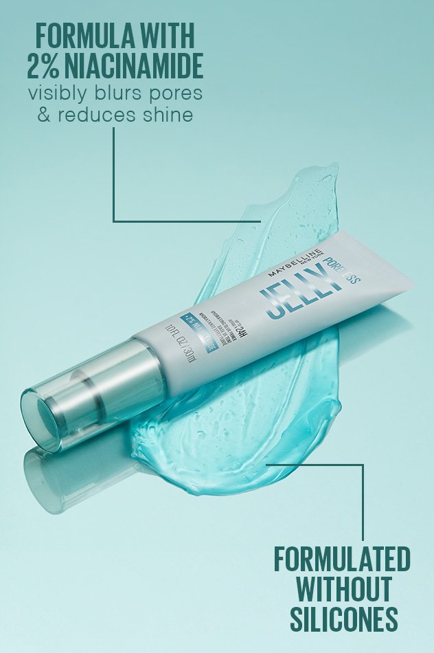 Maybelline Poreless Jelly up to 24H hydration graphic