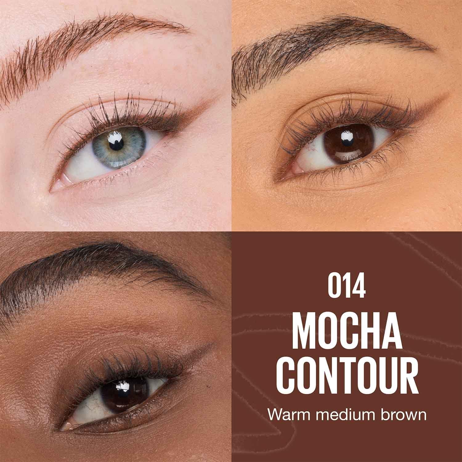 Maybelline Sculpting Stix eyeliner swatch mocha brown matte finish