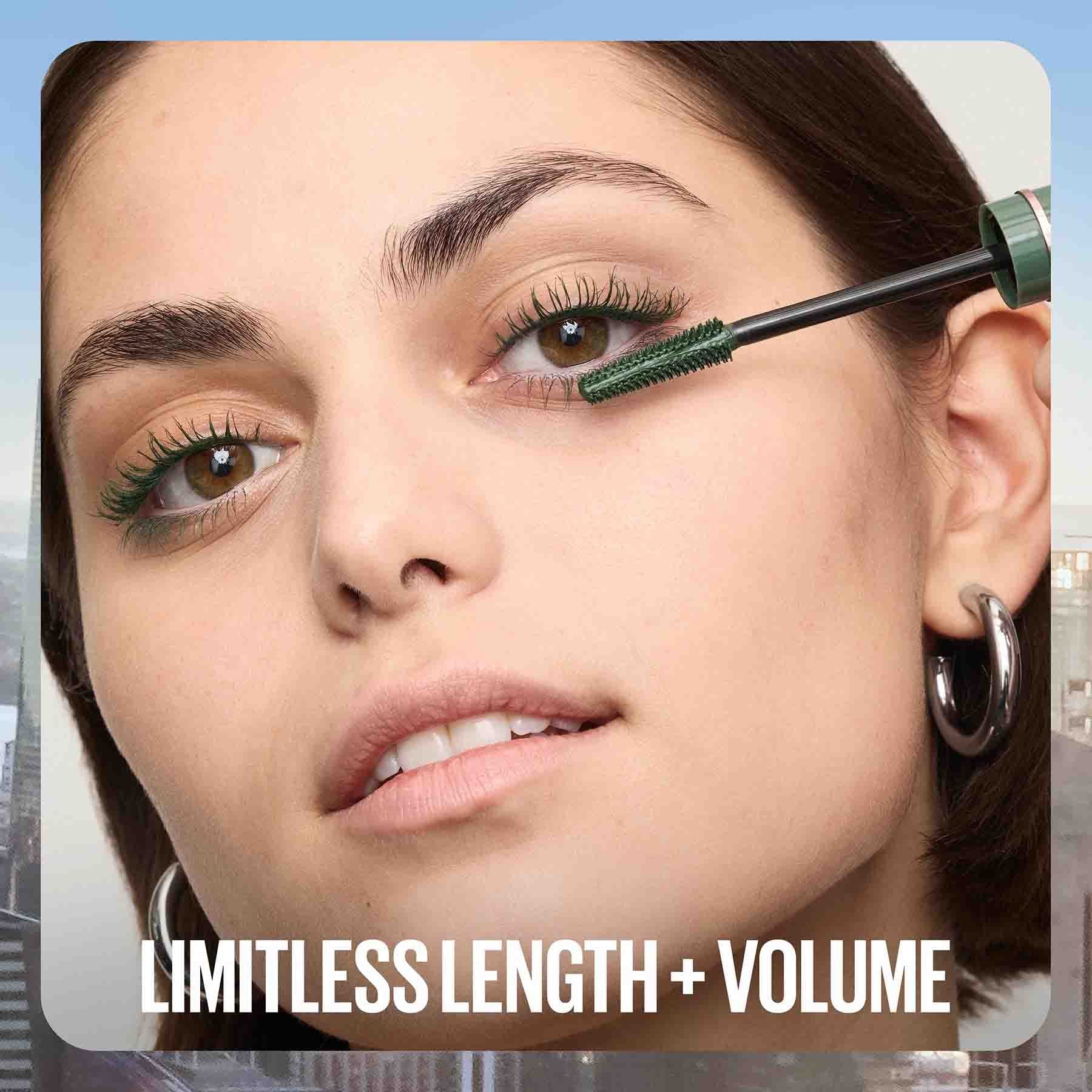 Maybelline Sky High Green mascara brush Flex Tower wand