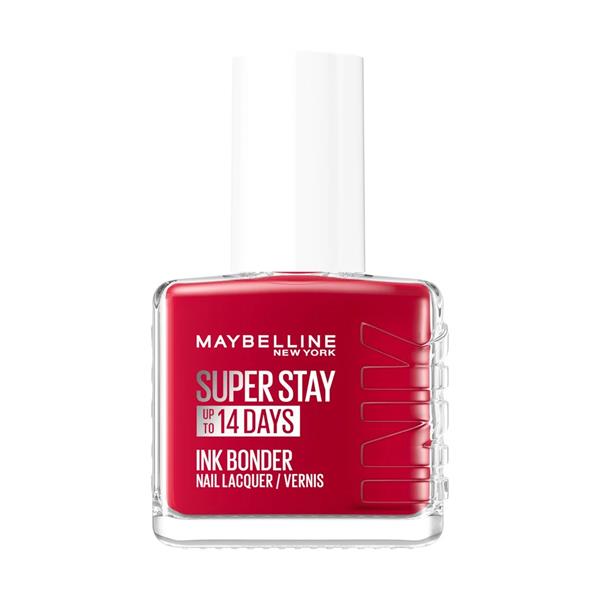 Maybelline SuperStay Ink Bonder 14 day deep red nail polish