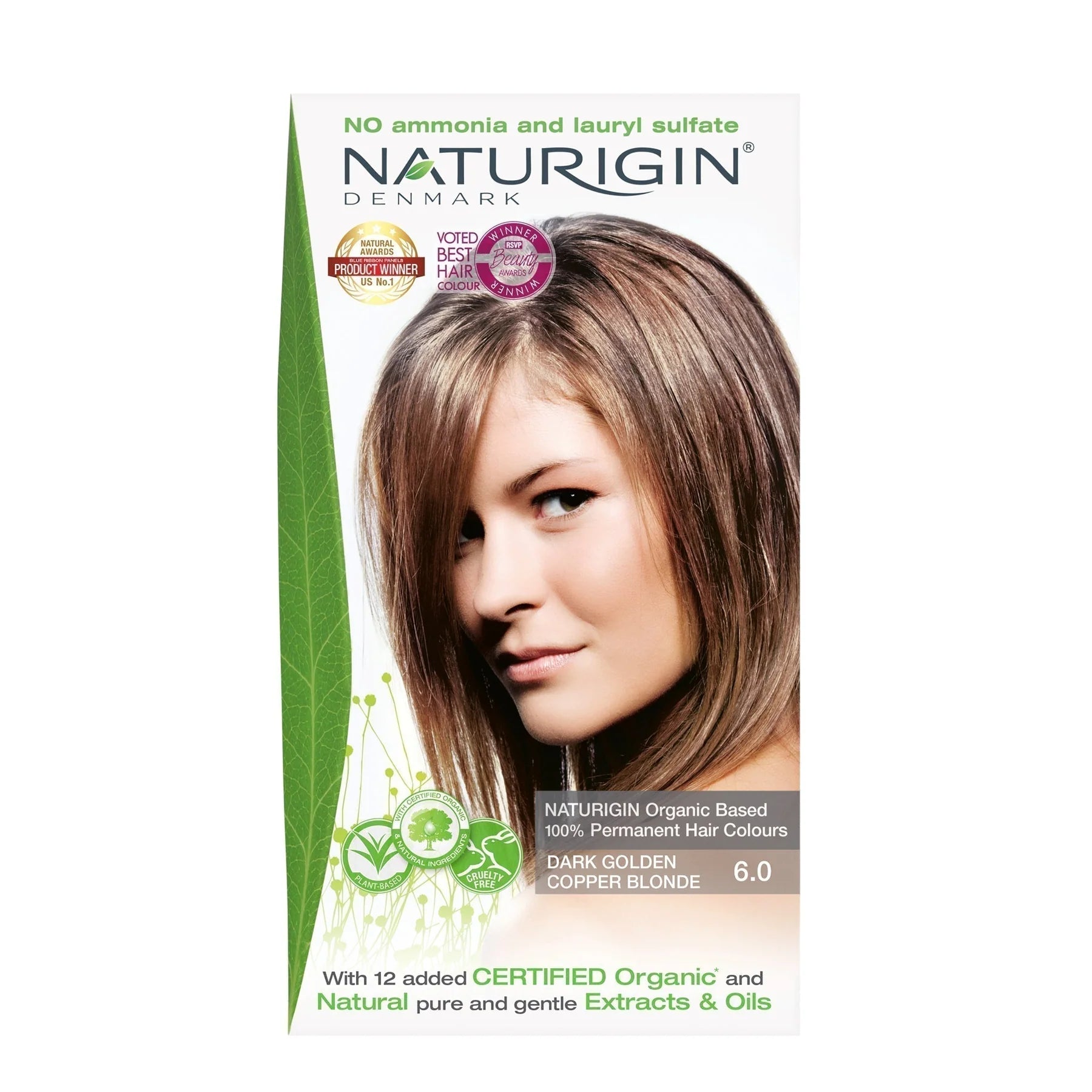 Naturigin Natural Organic Hair Colour 6.0 Dark Golden Blonde